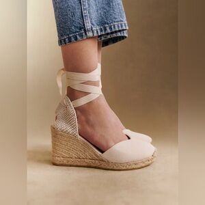 SÉZANE…Diane espadrilles…Ecru…Size US 8…VGUC